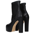 Black Leather Ankle Boots