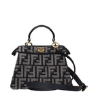 Black Fabric Handbag
