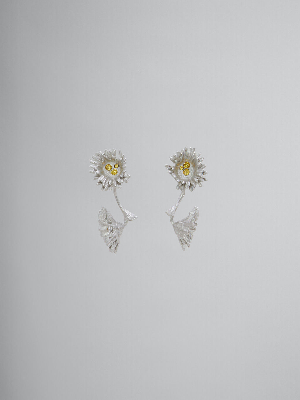 Yellow Fibres Earrings