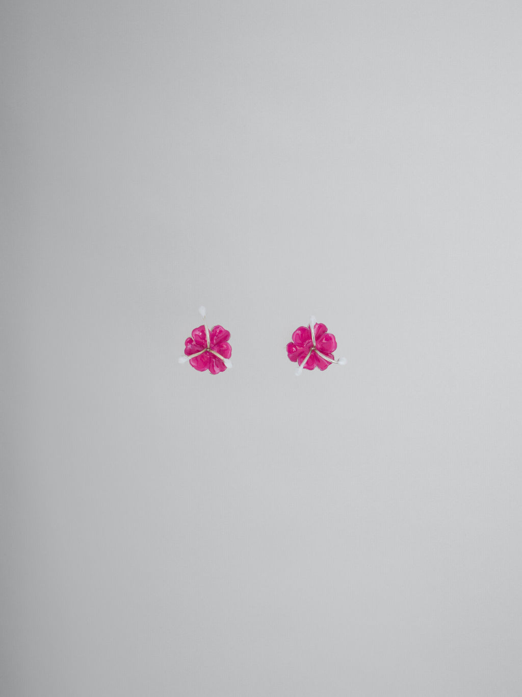 Fuchsia Fibres Earrings