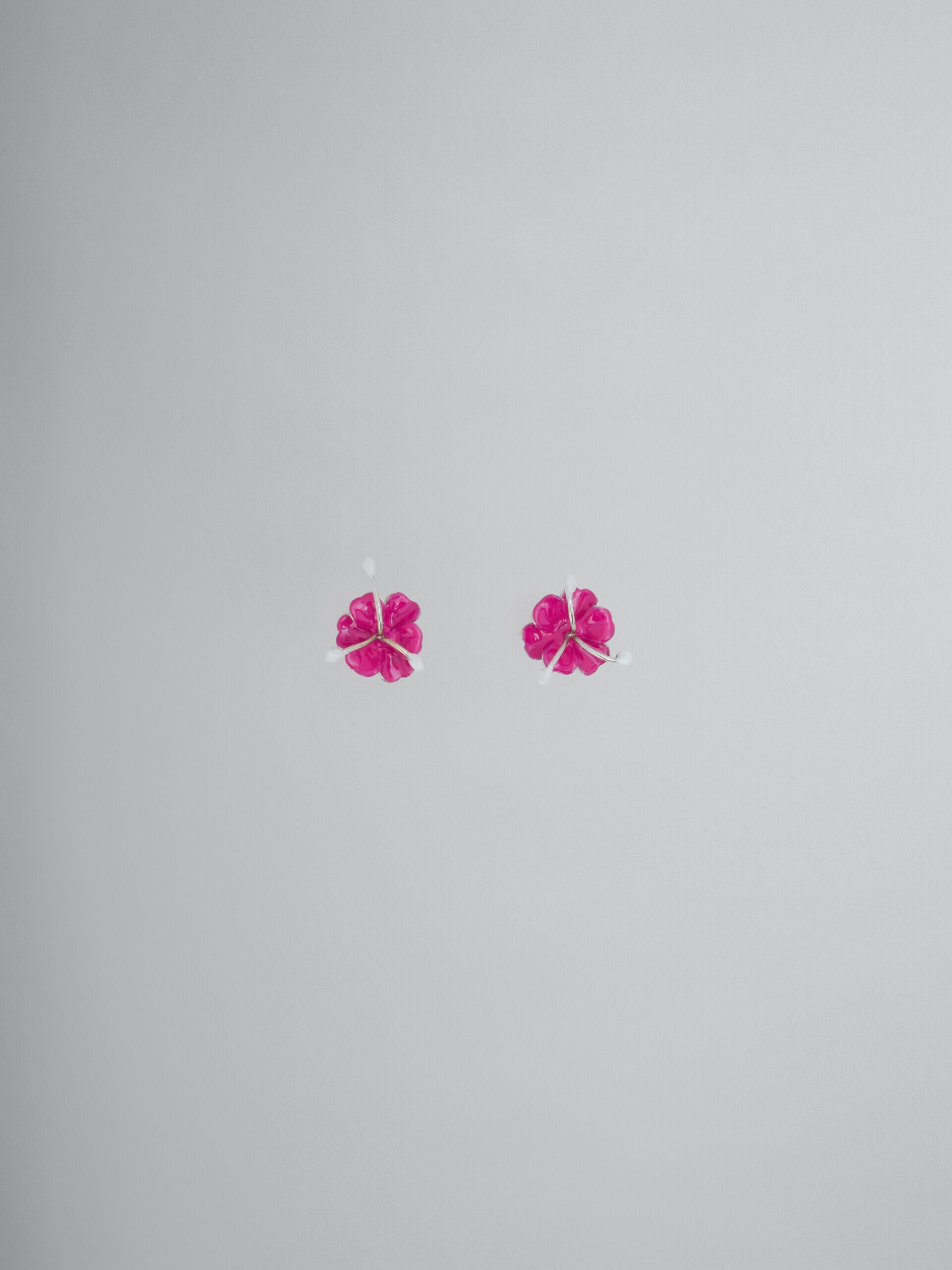 Fuchsia Fibres Earrings