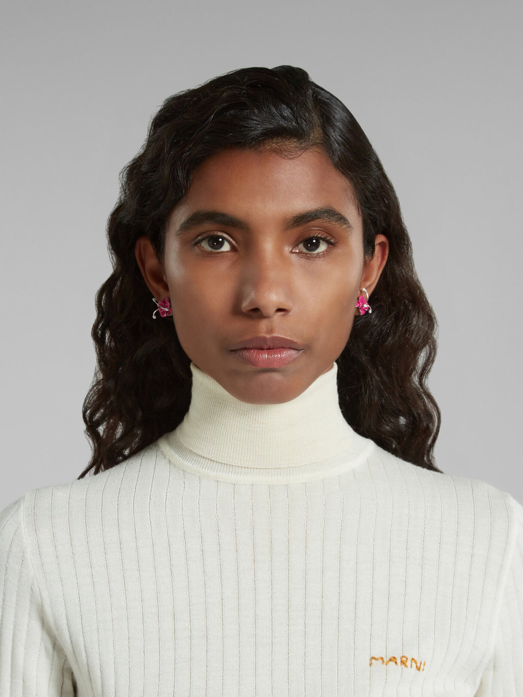 Fuchsia Fibres Earrings