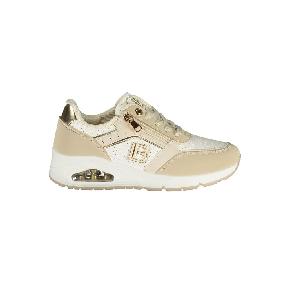 Beige Polyurethane Women Sneaker