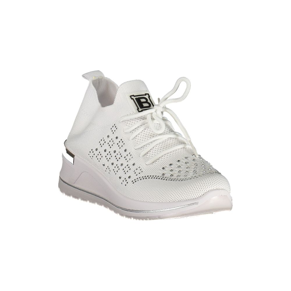Bianco Polyester Women Sneaker