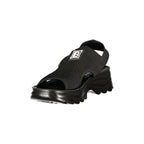 Nero Poliestere Donna Sandal