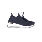 Blue Polyester Women Sneaker