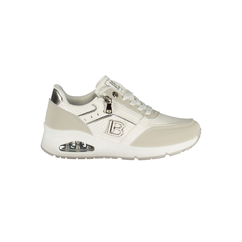 Bianco Poliestere Women Sneaker