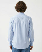 Blue Cotton Dress Shirt