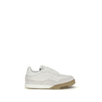 White Calf Leather Bos Taurus Chunky Sneakers