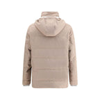 Beige Cashmere Full-Length Jacket