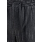 Gray Wool Oves Aries Casual Pants
