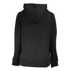 Black Cotton Women Hoodie