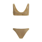 Gold Polyamide One-Piece Swimsuit