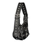 Black Polyurethane Women's Mini Bag