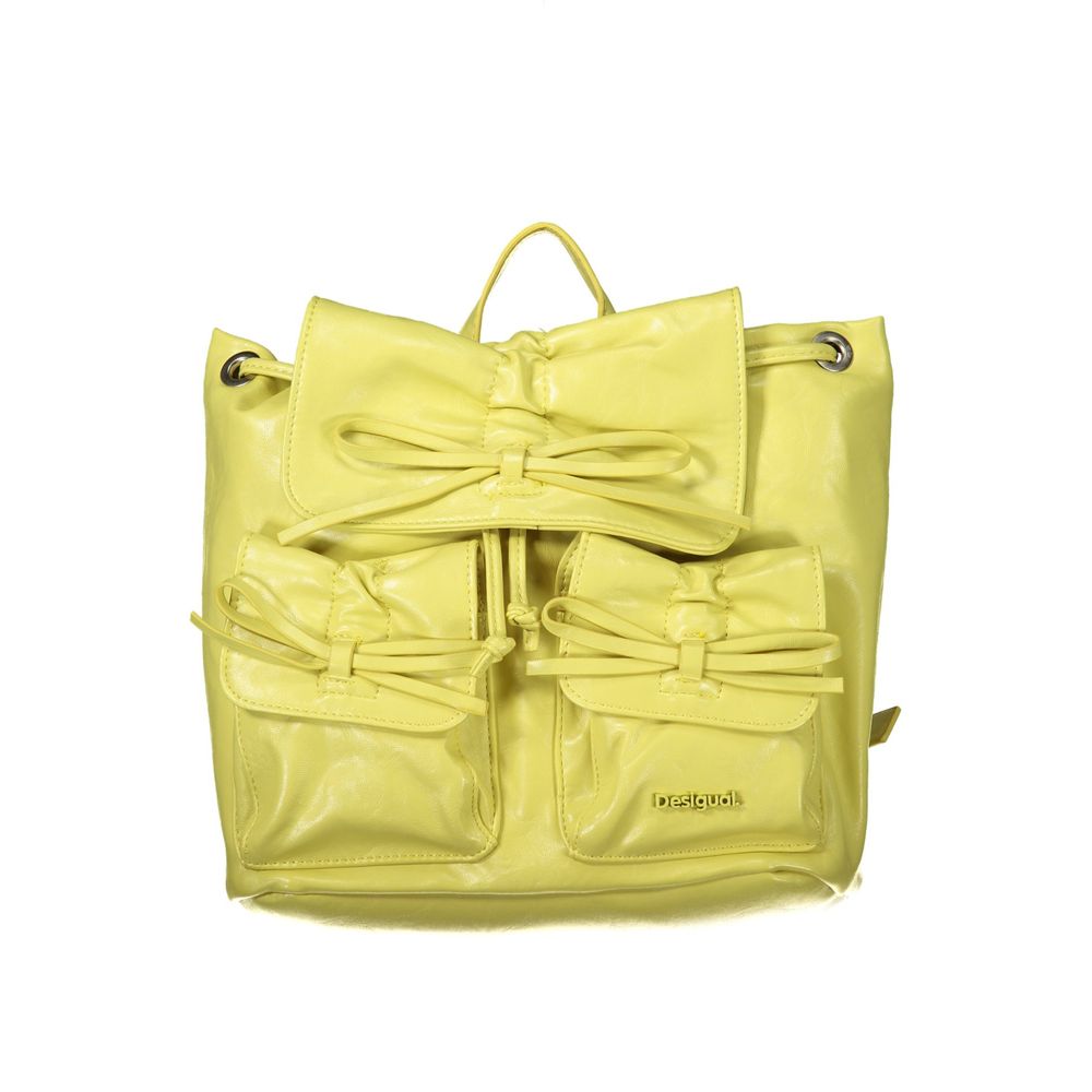 Yellow Polyethylene Backpack