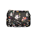 Black Polyurethane Women Handbag