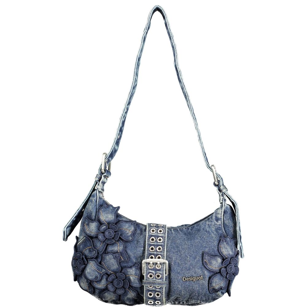 Blue Cotton Women's Shoulder Bag