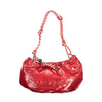 Rosso Polyurethane Women Handbag