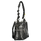 Black Polyurethane Women's Handbag