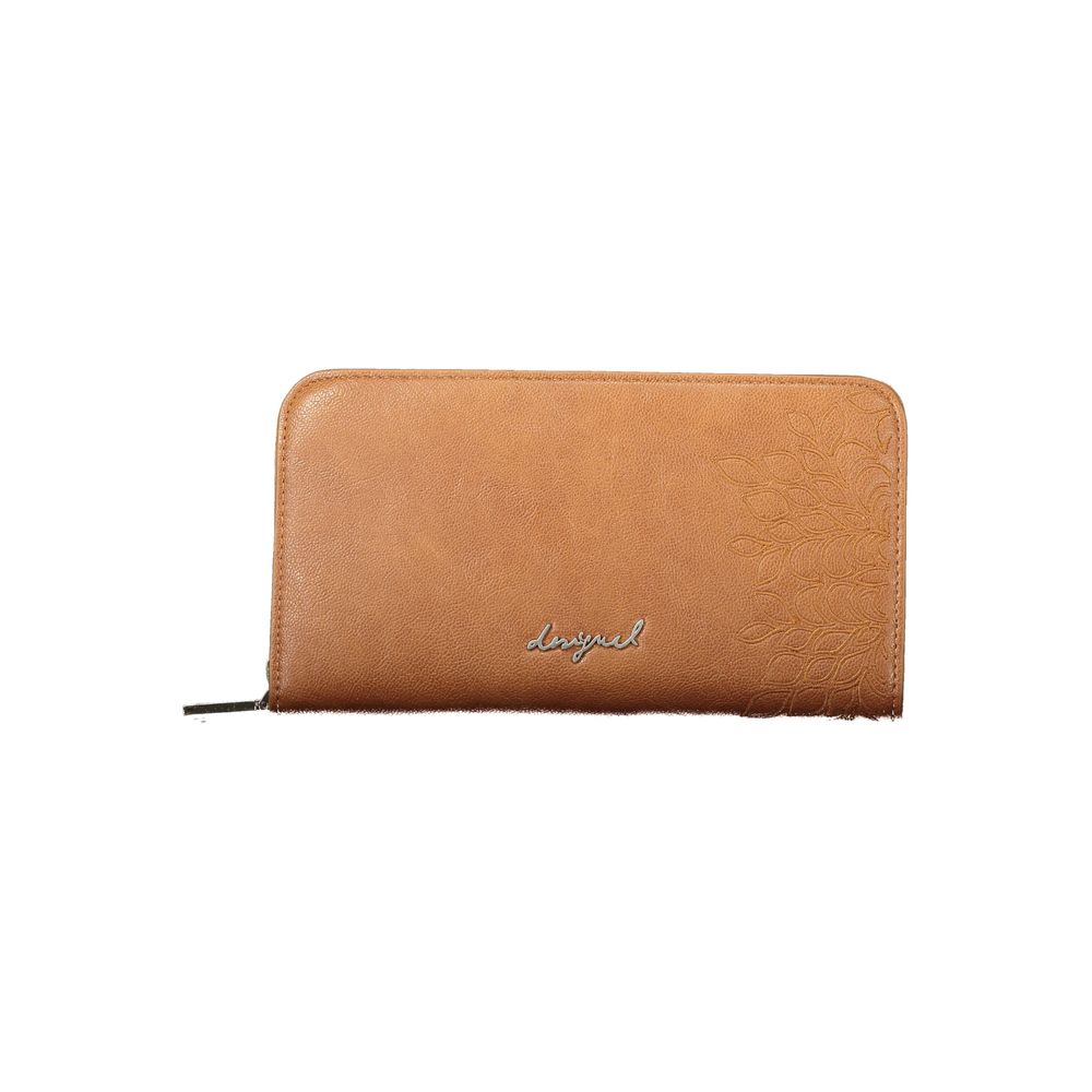 Marrone Polyurethane Women Wallet
