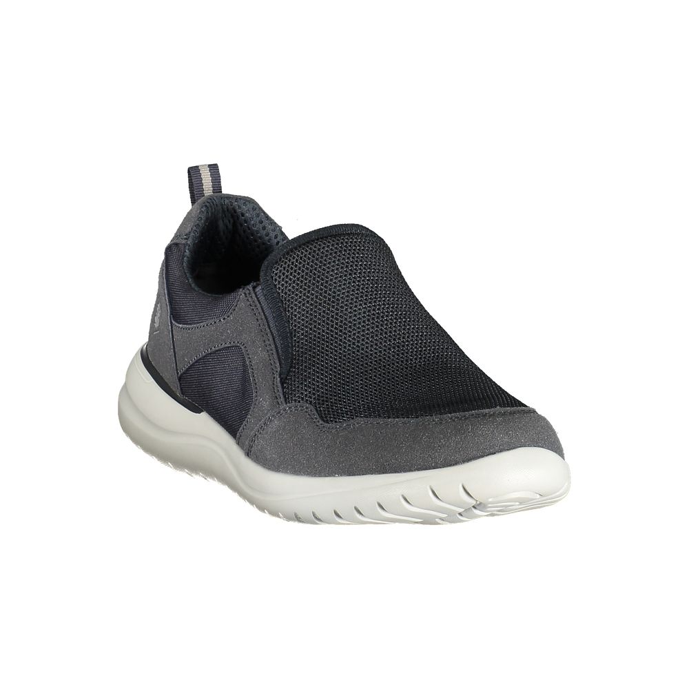 Blu Polyurethane Men Sneaker