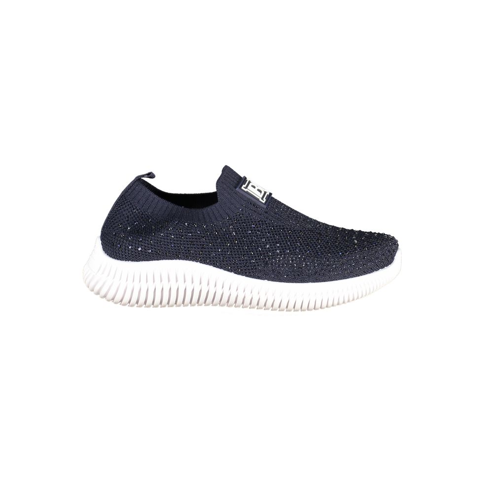 Blue Polyester Women Sneaker