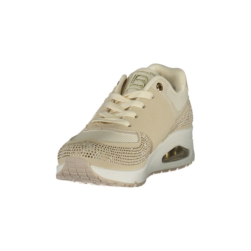 Beige Polyurethane Women Sneaker