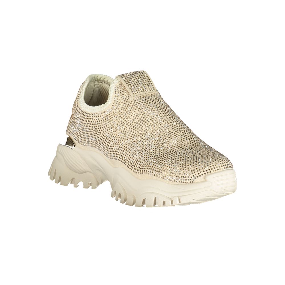 Beige Polyurethane Women Sneaker