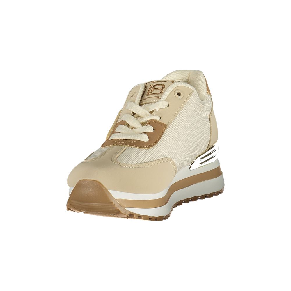 Beige Polyurethane Women Sneaker