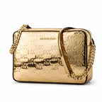Gold Canvas Shoulder Bag