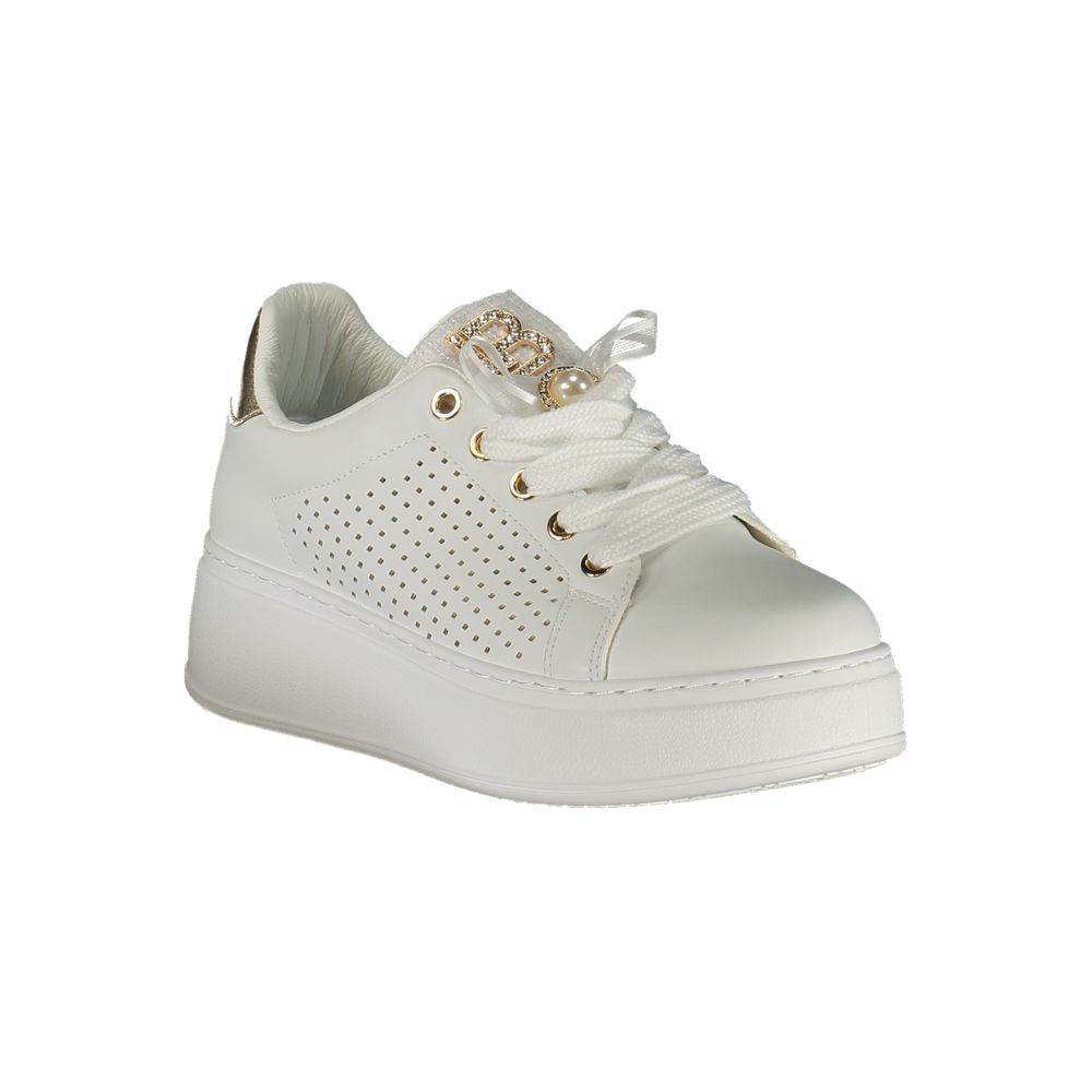 Bianco Polyurethane Women Sneaker