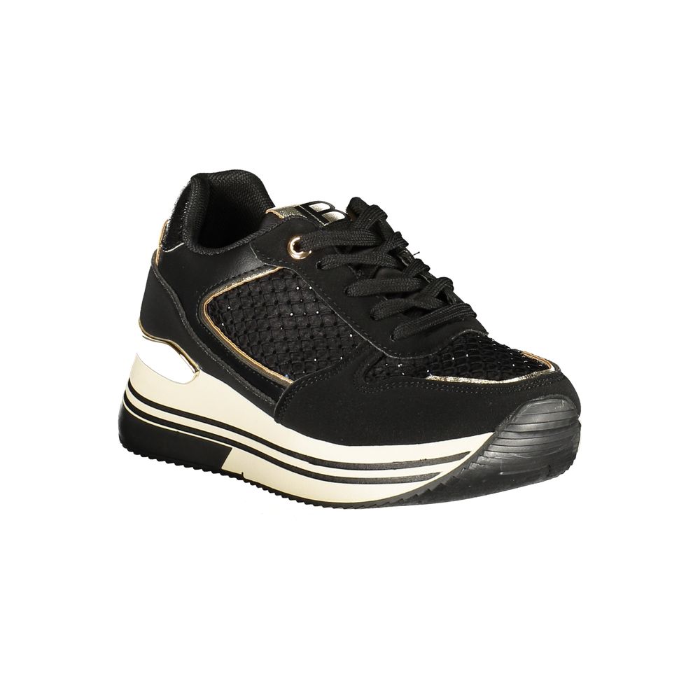 Blue Polyurethane Women Sneaker