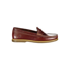 Marrone Leather Men Boat Shoe