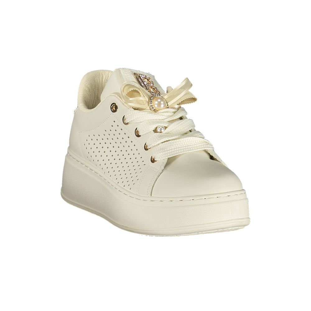 Bianco Polyurethane Women Sneaker