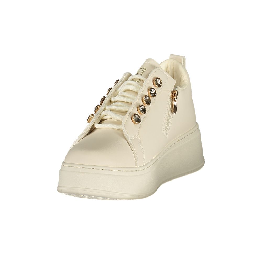 Bianco Polyurethane Women Sneaker