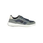 Blue Polyester Men Sneaker