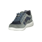 Blue Polyester Men Sneaker