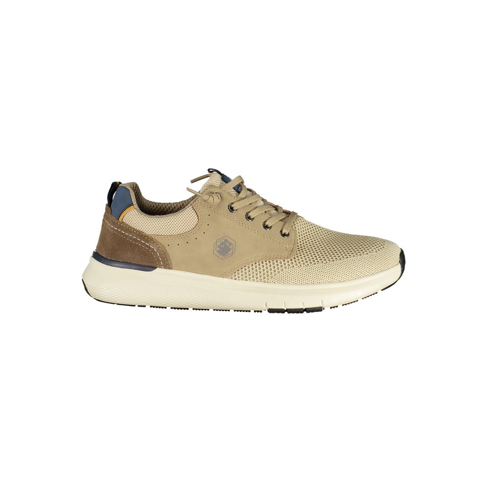 Beige Polyurethane Men Sneaker