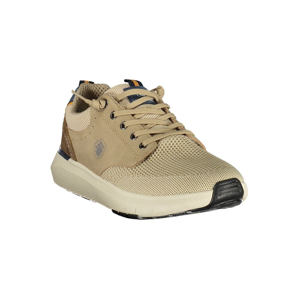 Beige Polyurethane Men Sneaker