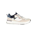 White Polyester Men's Sneaker