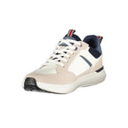 White Polyester Men's Sneaker