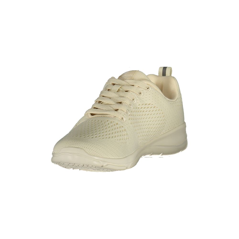 Beige Polyester Women Sneaker