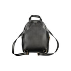Black Leather Women Backpack