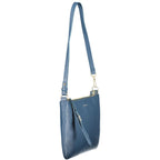 Blu Leather Woman Bag