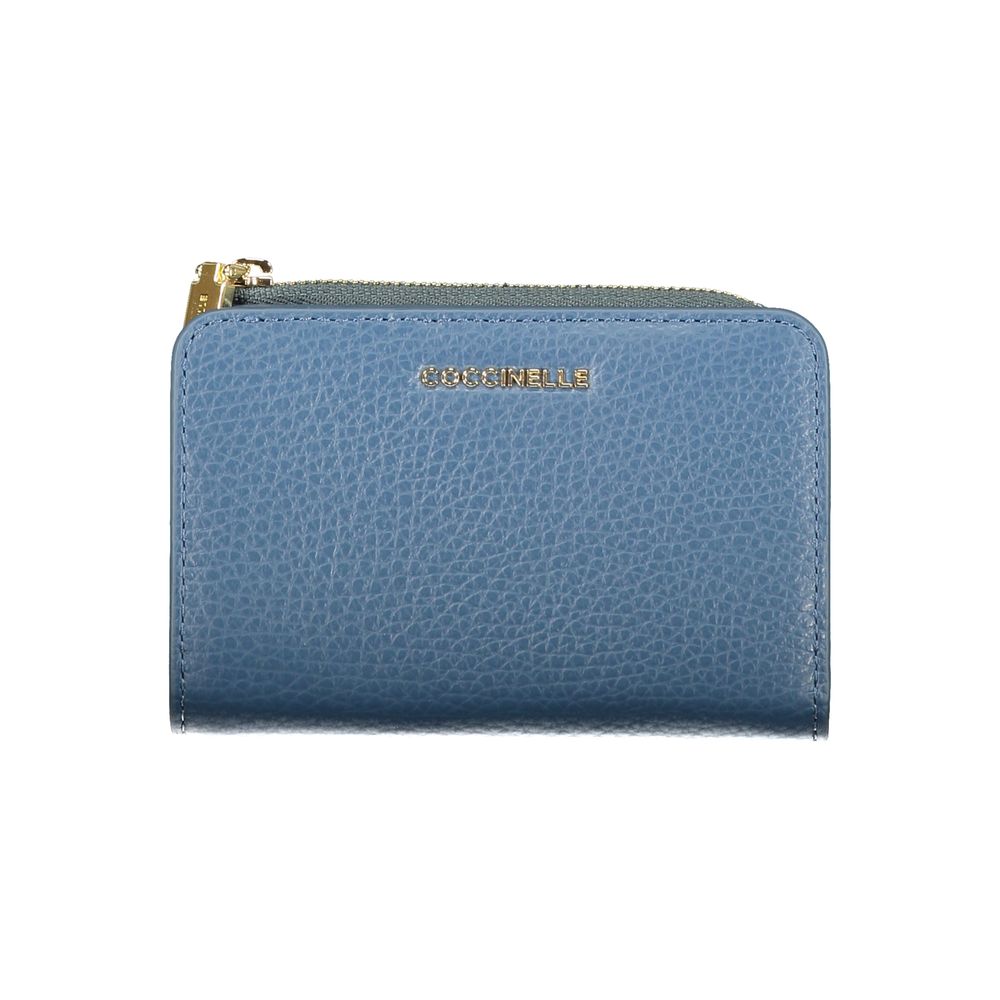 Blue Leather Women Wallet