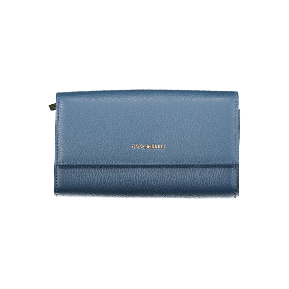 Blue Leather Women Wallet