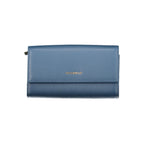 Blue Leather Women Wallet