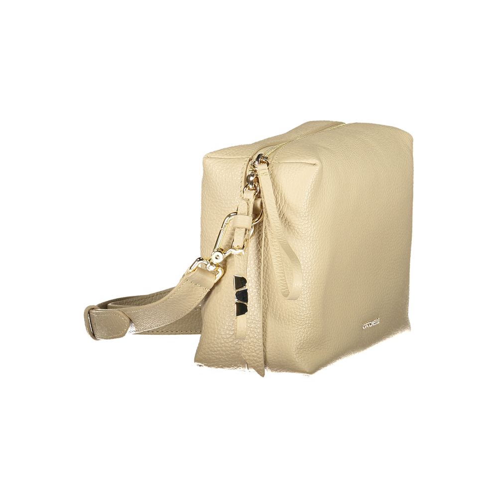 Beige Leather Woman Handbag