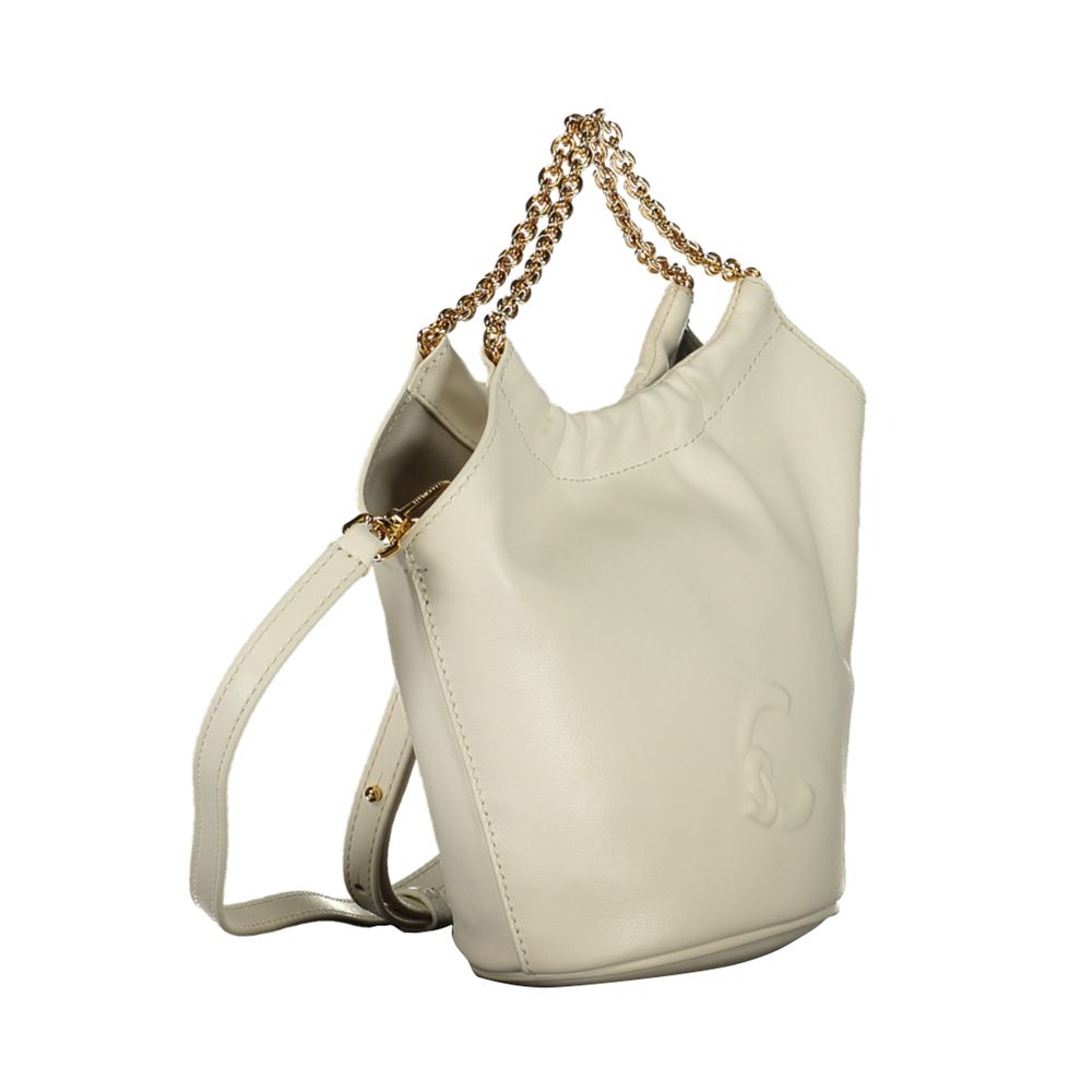 White Leather Woman Handbag