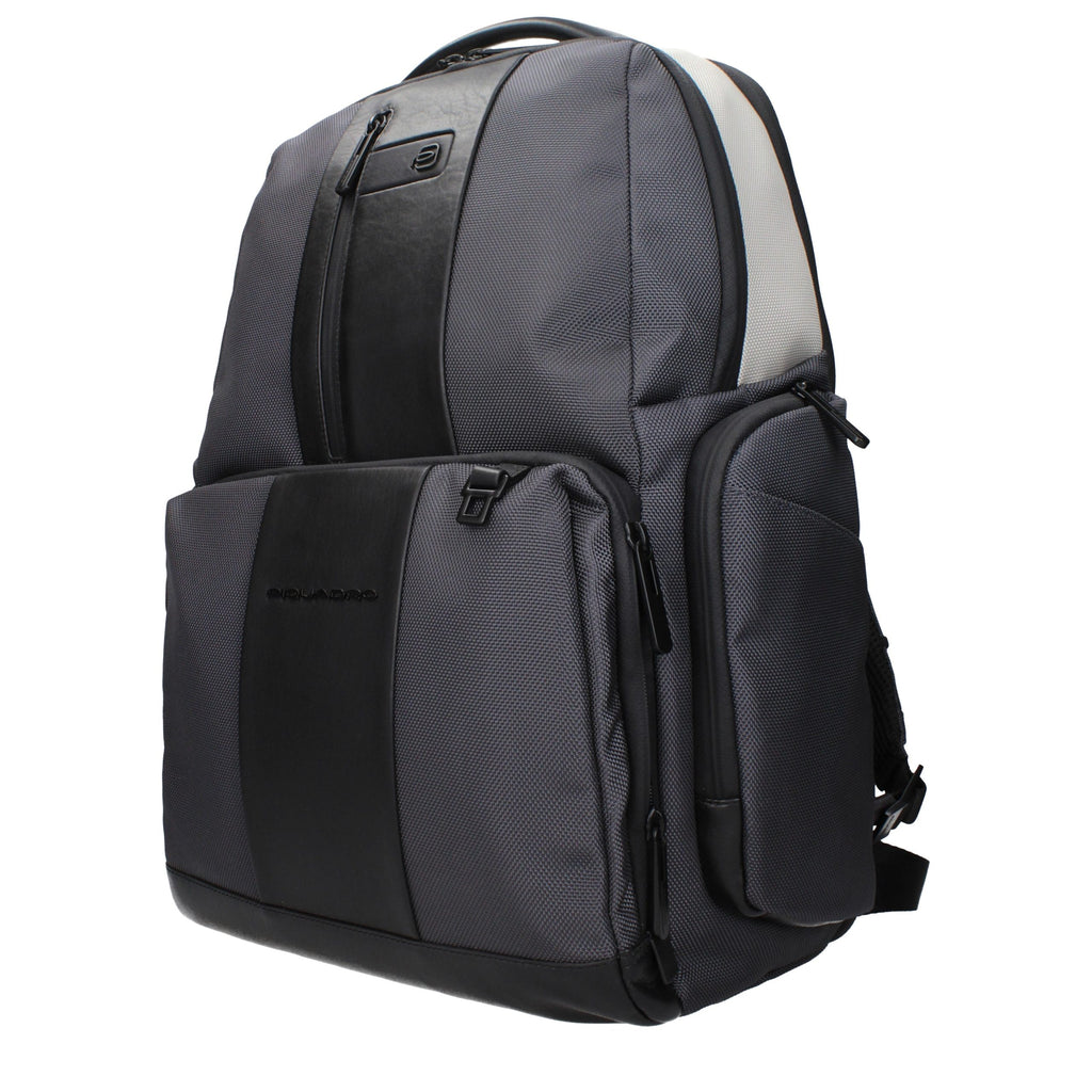 Gray Nylon Backpack